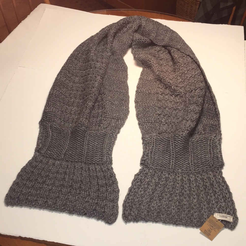Lands’ End Canvas Scarf NWT